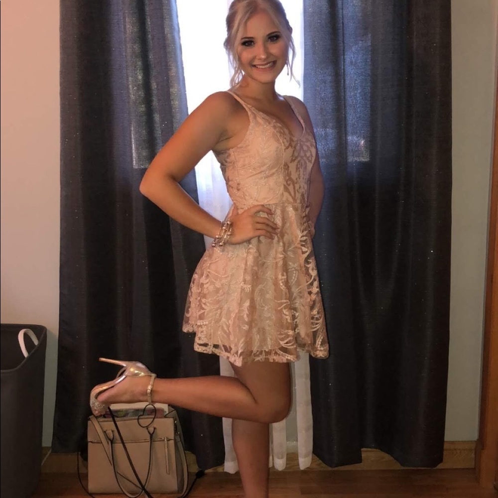 Rose Gold short dress